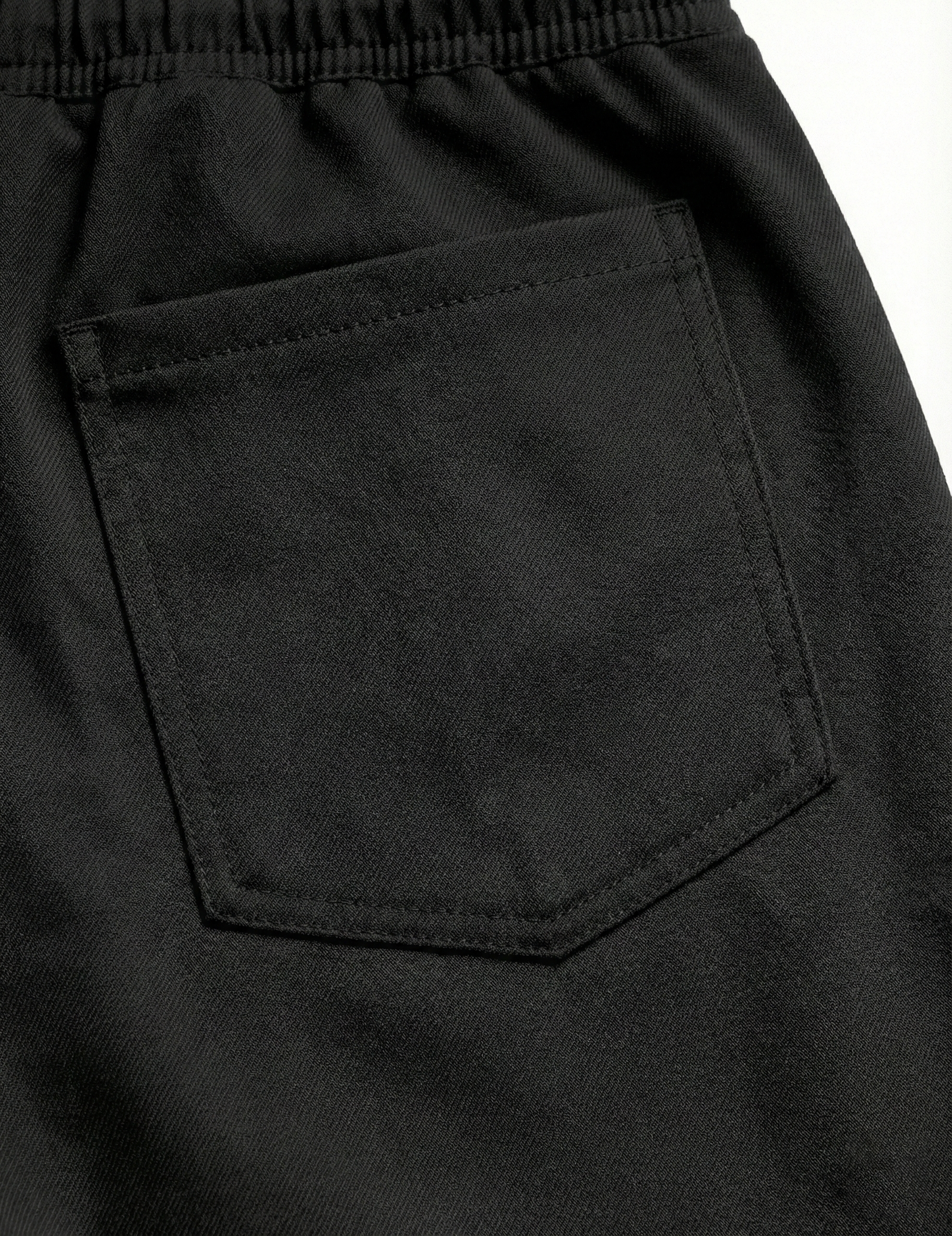 Urban Twill Cargo Jogger | Tapered Fit Utility Pants - Jet Black