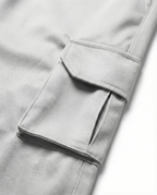 Urban Twill Cargo Jogger | Tapered Fit Utility Pants - Stone Grey