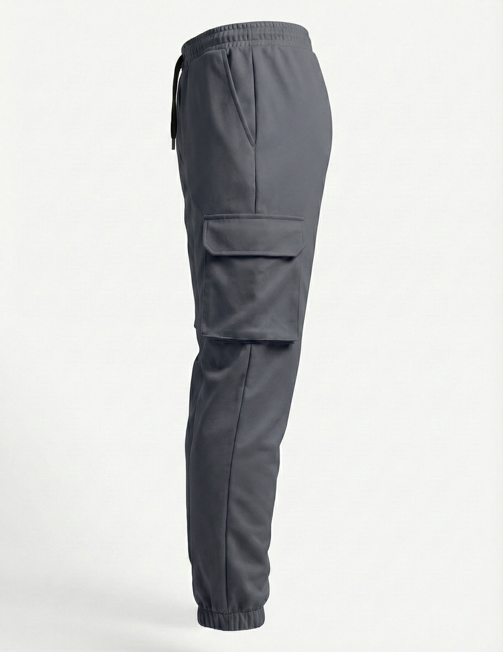 Urban Twill Cargo Jogger | Tapered Fit Utility Pants - Charcoal Grey