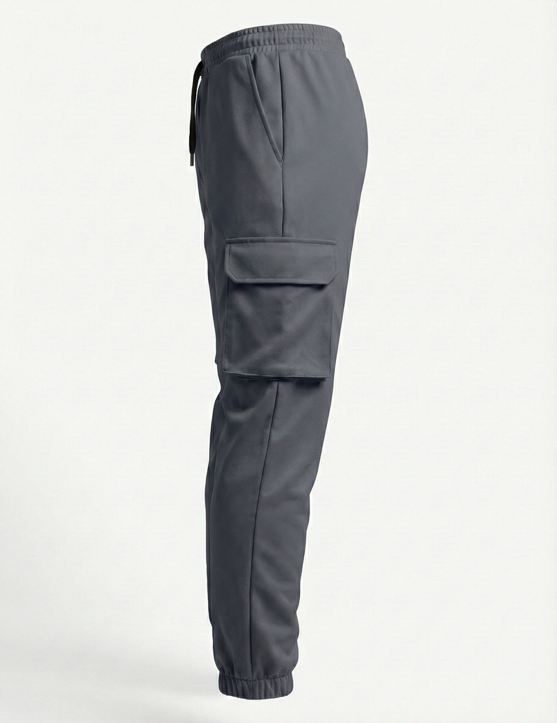 Urban Twill Cargo Jogger | Tapered Fit Utility Pants - Charcoal Grey