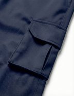 Urban Twill Cargo Jogger | Tapered Fit Utility Pants - Midnight Blue