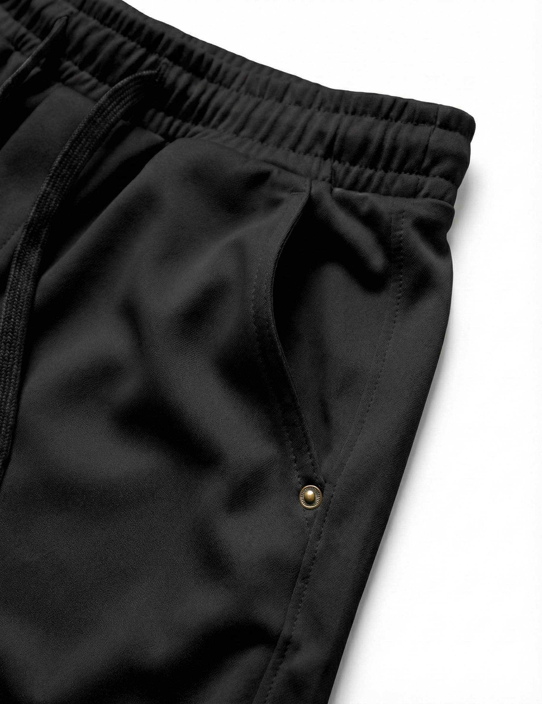 Urban Twill Cargo Jogger | Tapered Fit Utility Pants - Jet Black
